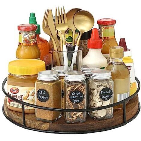 Plateau rotatif de 30 cm pour la cuisine et les placards - Rotation à 360° et grande durabilité (1/5)