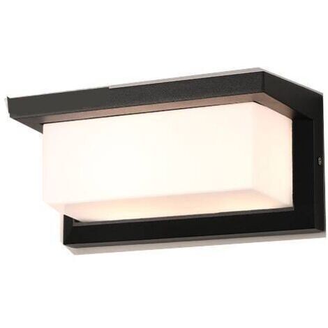 Led Applique Murale Extérieur Avec Détecteur De Mouvement, 18 W Éclairage Extérieur Ip65 Étanche Carré Radar Induction Contrôle Lumière Pour Patio Balcon Garage Garage Atelier (Blanc chaud) (1/5)