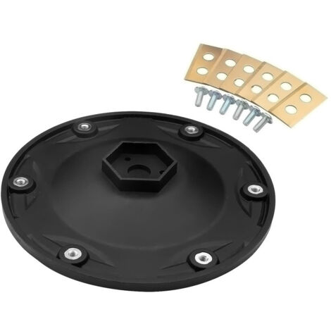 Sjqka – Disque à lames pour tondeuse robotisée – 6 lames en titane – Compatible Worx Landroid, EINHELL, KRESS – Porte-vis en acier inoxydable (1/5)