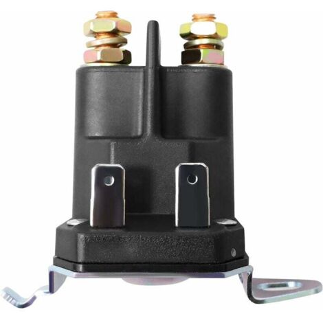 Sjqka – Relais de solénoïde de démarreur 12V – Compatible tondeuses, motoneiges, voiturettes de golf – 4 bornes – Remplace 862-1241-211-12 - 532192507