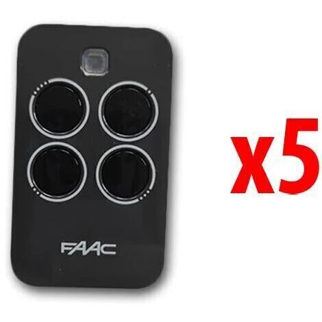 faac 5 x télécommande 4 canaux xt4 433 rc 787456 (1/3)