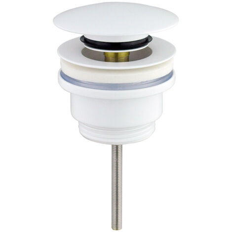 Sjqka – Bonde de lavabo clic-clac universelle – Laiton résistant à la corrosion – Diamètre 45 mm – Avec/sans trou de trop-plein