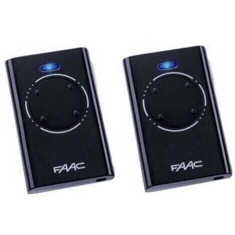 Pack de 2 Télécommande FAAC XT4 868 SLH NOIR