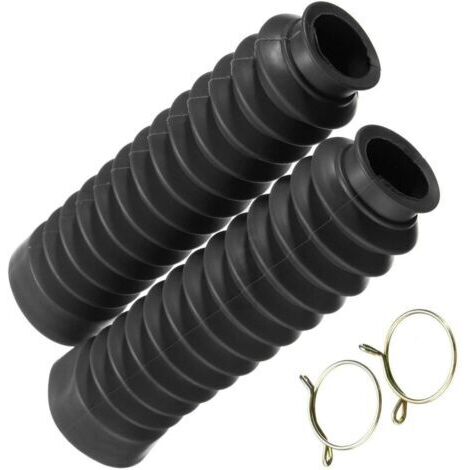2 pièces Soufflet Protection Fourche Moto, couvercle fourche moto, Couvercle Fourche Avant Moto, Guêtres Fourche Moto, Soufflet Protection Fourche En Caoutchouc pour VTT Dirt Bike