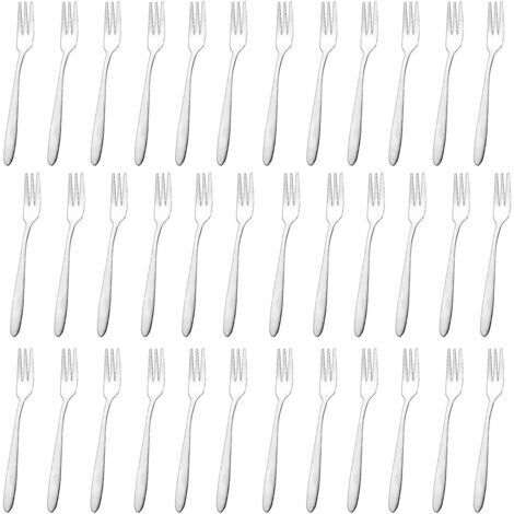 Lot de 36 Fourchettes à Dessert, Fourchettes en Acier Inoxydable (13.5 cm / 5,31 Pouces), Fourchette de Table, Polies Miroir, Lavables au Lave-Vaisselle, pour La Maison, Le Restaurant ou L'hôtel
