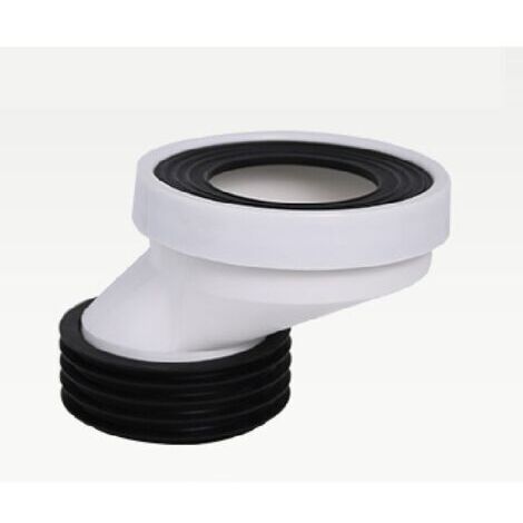 Sjqka – Buse de raccordement pour tuyau de toilette – Buse de vidange excentrique droite 5 cm en PVC – Joint en caoutchouc étanche