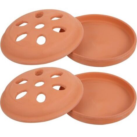 Lot de 2 brûleurs à bobine au design rétro, support portable avec ventilation pour usage domestique et extérieur, facile à nettoyer, support anti-moustiques pour terrasse, camping (1/5)
