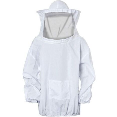 Veste Apiculteur Professionnelle,Costume de Protection Veste d’anti-abeilles avec Chapeau et Voile pour Apiculteurs,Équipement Apicole Professionnel avec Fermeture éclair pour Jardin et Ranch