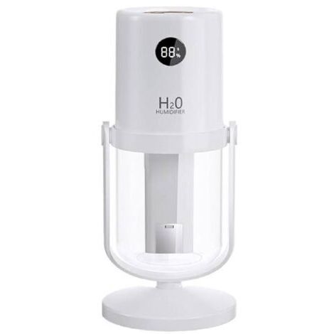 Humidificateur d'intérieur, humidificateur à affichage numérique avec réservoir de 320 ml, purificateur d'air pour la maison, la chambre, la salle de bain, la chambre d'enfant, le bureau, la voiture, (1/5)