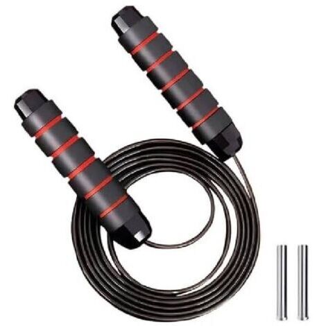 Corde à sauter lestée – corde à sauter sportive – corde à sauter pour adultes – corde à sauter carrée – idéale pour la corde à sauter – convient aux adultes – longueur facilement ajustable (1/5)