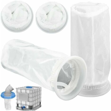 Lot de 4 filtres IBC en nylon pour réservoir d'eau de pluie IBC de 1 000 litres, couvercle de réservoir IBC en nylon, accessoires pour réservoir d'eau de pluie IBC