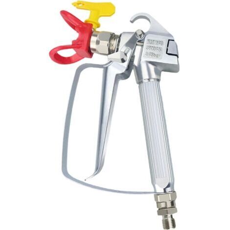 Pulvérisateur airless, accessoires de pulvérisation de peinture, accessoires de pulvérisation airless d'intérieur, rouge avec buse (1/5)