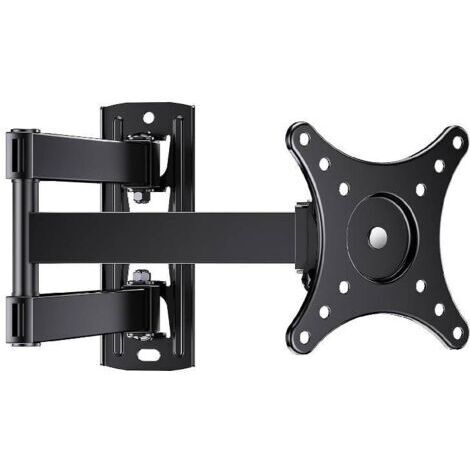 Support mural pivotant pour téléviseurs de 14 à 43 pouces – Longueur d'extension maximale de 44 cm, compatible avec les écrans plats LED, LCD et OLED, charge maximale supportée par 18 kg.