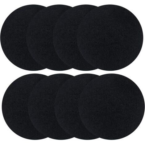 8 Pièces Filtres Compost Ronds, Filtres à Charbon Actif Filtre Anti-Odeur pour Poubelles à Compost Ronds, Convient aux Poubelles Jusqu'à 17 cm
