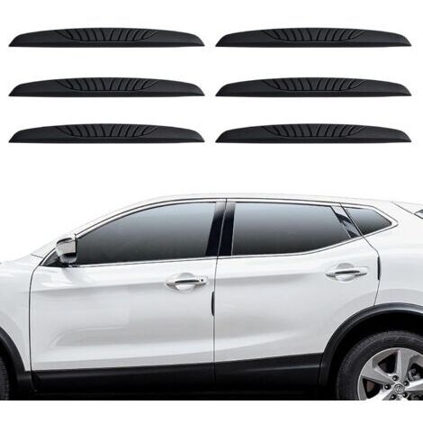 Lot de 6 protections de portières de voiture, protections de bord de portières de voiture, protections de portières de voiture anti-rayures, auto-adhésives, protection de bord de rétroviseur de voitur