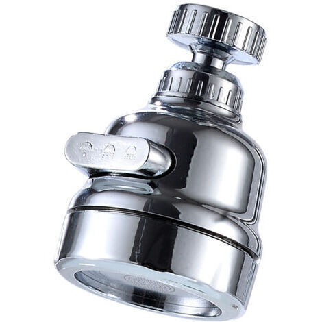 Aérateur de robinet de cuisine pivotant à 360° – Aérateur universel, compatible avec 3 modes de débit, anti-éclaboussures et économe en eau, filtre à eau, robinet de cuisine et de salle de bain (3 mod