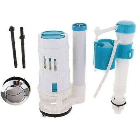 Kit de réparation pour réservoir de toilettes, pièces de rechange pour le mécanisme de chasse d'eau, ensemble de salle de bain, convient aux réservoirs d'une hauteur de 18 à 24 cm.