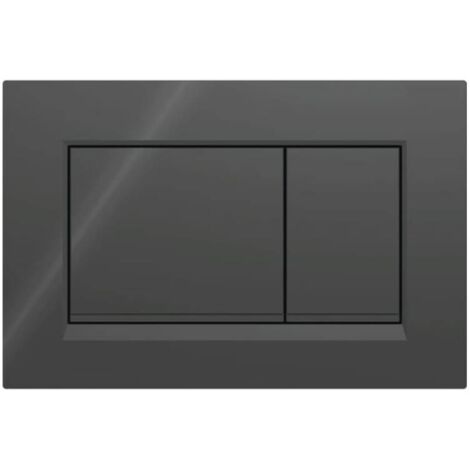 Pour Geberit Sigma20 (anciennement Sigma30), double affleurement, plaque d'actionnement carrée : Noir brillant (115.883.DW.1)