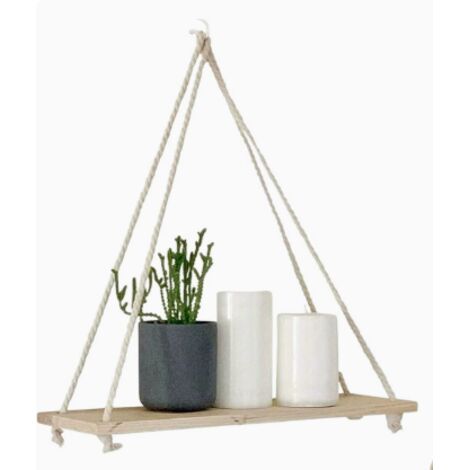 Trois cintres en bois avec sangles, un luxueux tissu bohème tissé (convient au salon, à la chambre et à la salle de bain) et des revêtements muraux tissés à la main. (1/4)