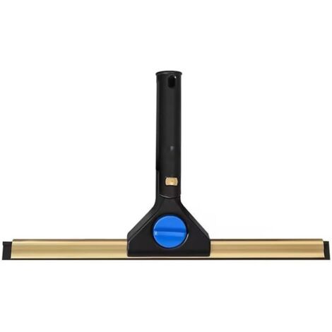 Raclette multifonctionnelle pour vitres avec tête rotative à 180 degrés, raclette de nettoyage de vitres de salle de bain de 25 cm, pour fenêtres et sols en verre miroir, raclette de douche et portes (1/5)