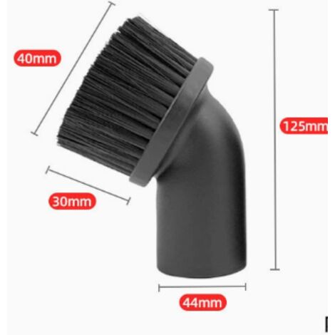 Lot de 2 brosses anti-poussière, embouts pour aspirateur et brosses pour meubles, diamètre 40 mm, compatible avec 1 aspirateur à eau et 1 aspirateur à sec (1/5)