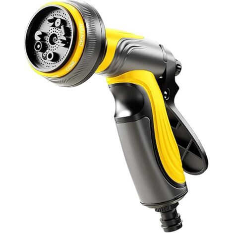 Tuyau d'arrosage extensible à ressort, douchette haute pression multifonctionnelle, pistolet d'arrosage à 8 réglages, outil d'arrosage domestique et de jardinage (1/5)