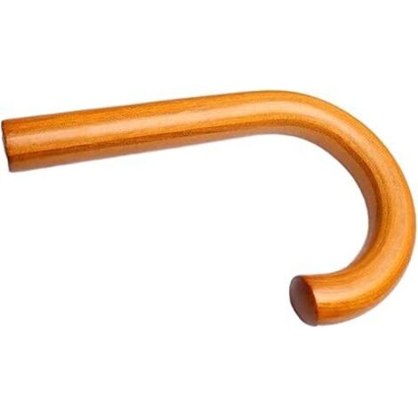 J-hook handle, replacement umbrella handle, J-handle, umbrella handle, Woody Brown (1/4)