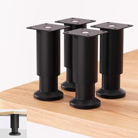 Pieds de meuble/supports de meuble réglables en quatre parties conviennent aux meubles de cuisine, aux canapés en métal, et même aux meubles de cuisine, aux supports TV et aux tables de chevet. (1/5)