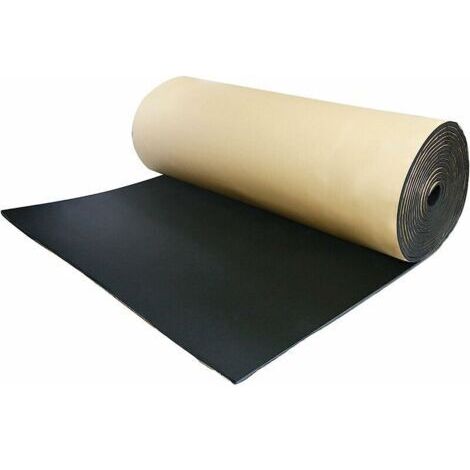 Isolation phonique insonorisante de voiture insonorisant mousse acoustique anti-bruit coton auto-adhesif isolation thermique mousse cellulaire insonorisant, 1 rouleau 200 cm x 50 cm, 3 mm