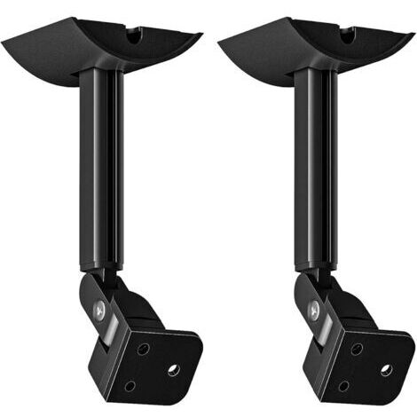 Lot de 2 supports muraux et de plafond pour haut-parleurs Samsung Q950A/9500S/950T/990B/Q90R Echo Sound, support mural réglable et pivotant pour haut-parleur arrière Noir (1/5)