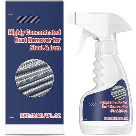 Dissolvant de rouille haute performance pour métal, puissant dissolvant de rouille pour métal et acier inoxydable, Highly Concentrated Steel Rust Remover, Spray Anti-Rouille Instantané (1PC)
