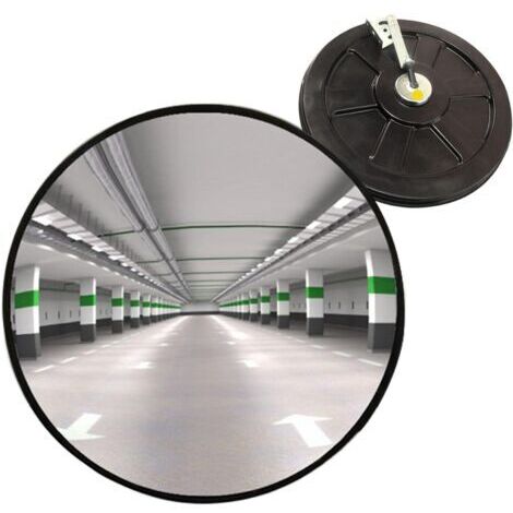 Miroir convexe de 30 cm, miroir d'allée, miroir de circulation intérieur, miroir de sécurité rond de garage, miroir convexe extérieur, miroir de garage, adapté aux garages, angles morts, commerciaux,