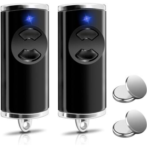 Lot de 2 ouvre-porte de garage 868,3 MHz pour émetteur manuel Hormann BS HSE-4-868-BS, HSE2-868-BS, HS4-868-BS, HS1-868-BS, HSS4-868-BS, HSP4-868-BS, 2 canaux