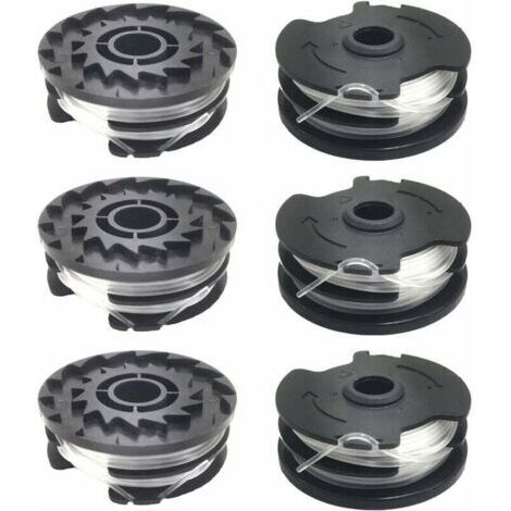 Lot de 6 bobines de fil de rechange pour coupe-bordure LIDL Parkside PRTA 20-Li A1, B2, C3, PRT 550 A1, A3, PRT 300 A1