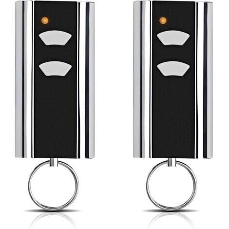 Lot de 2 pièces de rechange pour émetteur manuel Normstahl - Ouverture de porte de garage - 433,92 MHz - 2 canaux - Compatible avec Normstahl Entrematic RCU 433-2, RCU 433-4, EA433 2KM, EA433 2KS