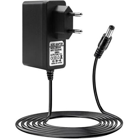 Adaptateur Secteur 24V 1A 24W avec Câble 1 m, Alimentation AC 100-240V vers DC 24V Centre Positif, Prise 5,5 x 2,1 mm pour Bande LED, Humidificateur, Diffuseur, Appareils 24V DC