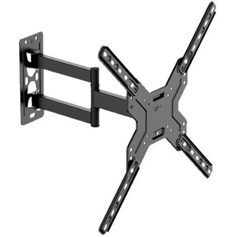 Support mural pivotant pour téléviseur, compatible avec la plupart des téléviseurs plats et incurvés de 26 à 60 pouces, rétractable, jusqu'à VESA 400 x 400 mm, capacité de charge 30 kg