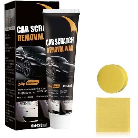 Efface Rayure Profonde Voiture, Produit Efface Rayure Voiture Car Scratch Remover Avec Eponge, Polish Voitures Modèle Crème de réparation de Rayures de Voitures Efface Rayures Anti-Rayures (1PCS)