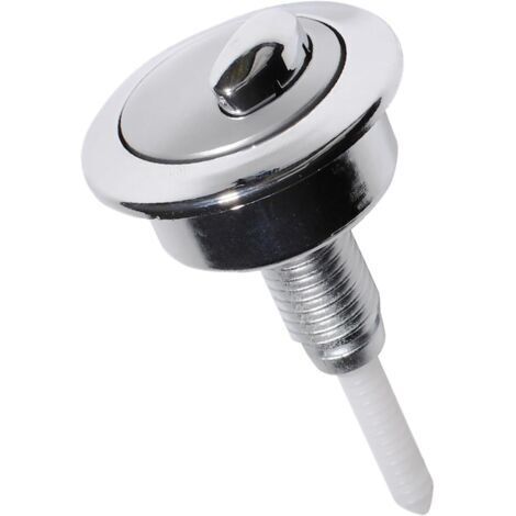 Bouton poussoir double pour chasse d'eau WC Bouton poussoir de réservoir de toilette à double chasse Chromé CF1003CP Compatible avec Siamp Twyford Optima49