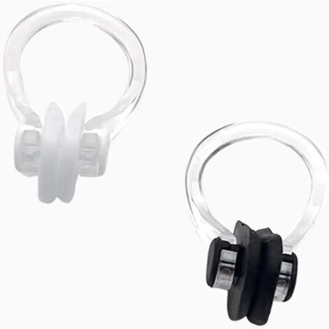 Pince-nez en silicone, 2 pièces, pour la natation, pour débutants ou professionnels