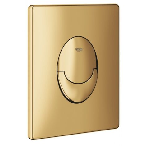 Sjqka – Plaque de commande WC éco-efficace – Finition métal chromé – Double chasse 3/5L – Technologie GROHE EcoJoy – Système d'assemblage rapide - 38505GN0