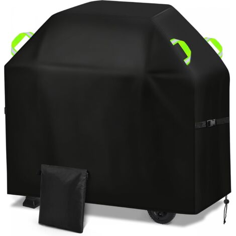 Housse Barbecue Exterieur, 420D Oxford Bache Barbecue Imperméable 145x60x120 cm, Housse de Protection Barbecue Gaz, Bâche de Protection BBQ Couverture de Gril Anti-Vent/UV/Poussière