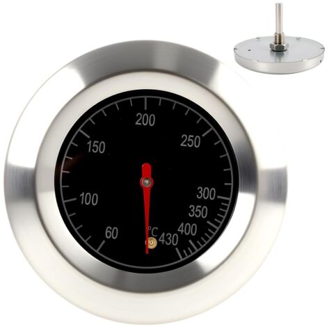Thermomètre de barbecue en acier inoxydable 60–430 °C, Thermomètre de Four Convient aux trous d'un diamètre de 8 mm Cuisson au Four et Four à Pizza, Oven Thermometer pour Grills, Fumoirs et Barbecues (1/5)