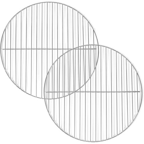 Barbecue grilles de, 37.4 cm, Lot de 2, argentées (1/5)