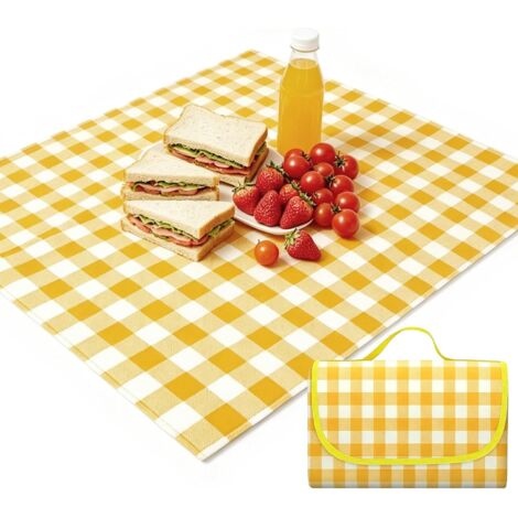 2M2M Couverture Pique Nique, Lmperméable Nappe Pique Nique, Tapis Pique Nique Pliable avec Poignée, pour la Randonnée Voyage Camping en Plein Air,Parc,Le Jardin, Le Plage, Le Camping (1/5)