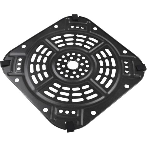 Plateau de rechange pour plaque frite à air, 21,5 x 21,5 cm, panier de cuisson carré antiadhésif compatible avec la friteuse à air 2QT AF141, accessoire facile à nettoyer pour extérieur