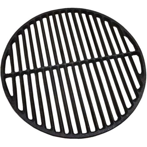 Grille ronde en fonte pour barbecue au charbon de bois et au gaz, 30 cm-45,7 cm, pièce de rechange, grille de barbecue noire (maille de 35 cm)