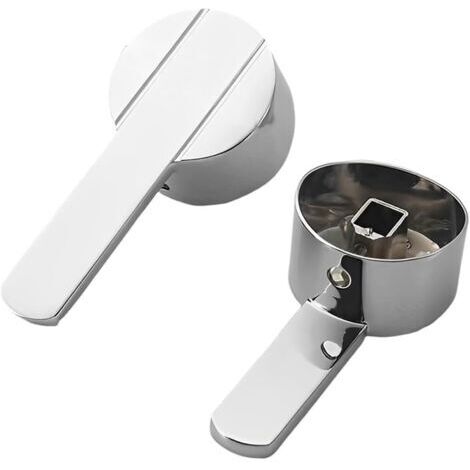 Sjqka – Poignée de robinet en métal – Remplacement pour robinet de cuisine et salle de bain – Taille 9mm x 9mm – Résistance à la corrosion