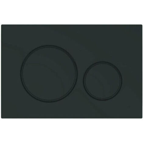 Sjqka – Plaque de commande WC Sigma 20 – Noir Mat – Matériau synthétique durable – Montage sans outil – Gestion efficace de l'eau