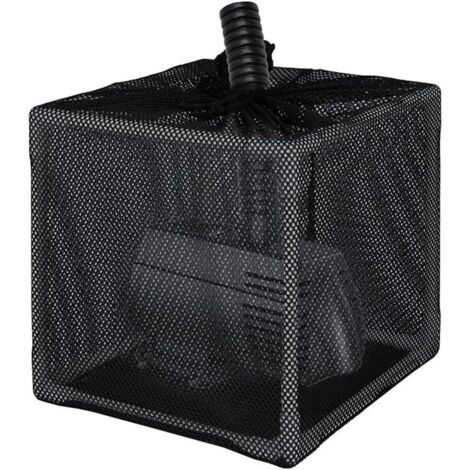Boîte de filtration de bassin, système de filtration anti-obstruction avec support et sac pour pompes de bassin, 25,4 cm